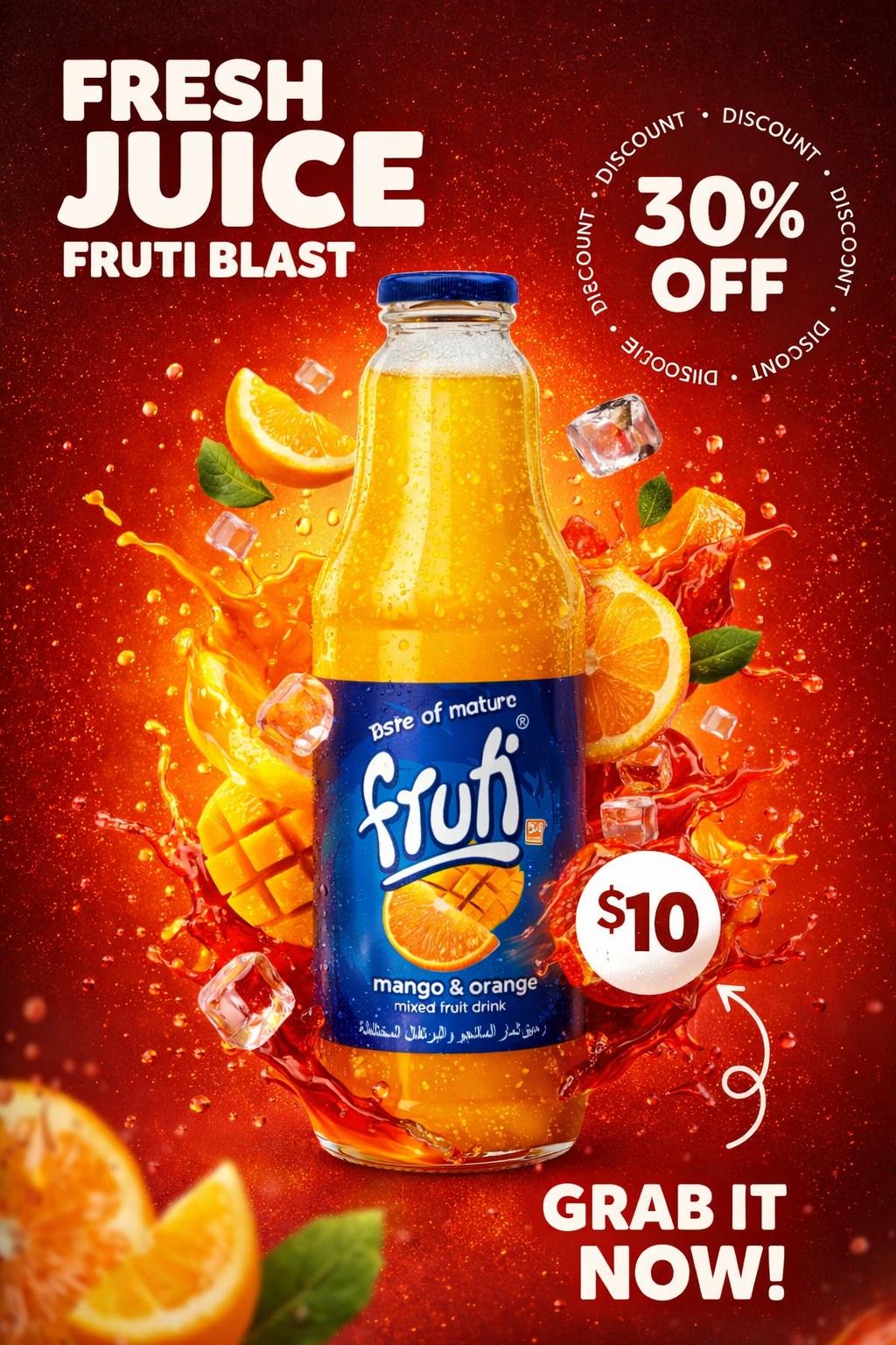 Hero shot sản phẩm với hiệu ứng splash — ảnh 3